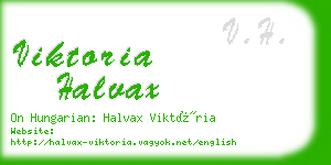 viktoria halvax business card